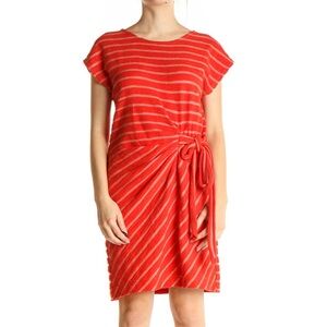 LAST CHANCE🚨 Ann Taylor LOFT Orange Striped Casual Dress | Like New